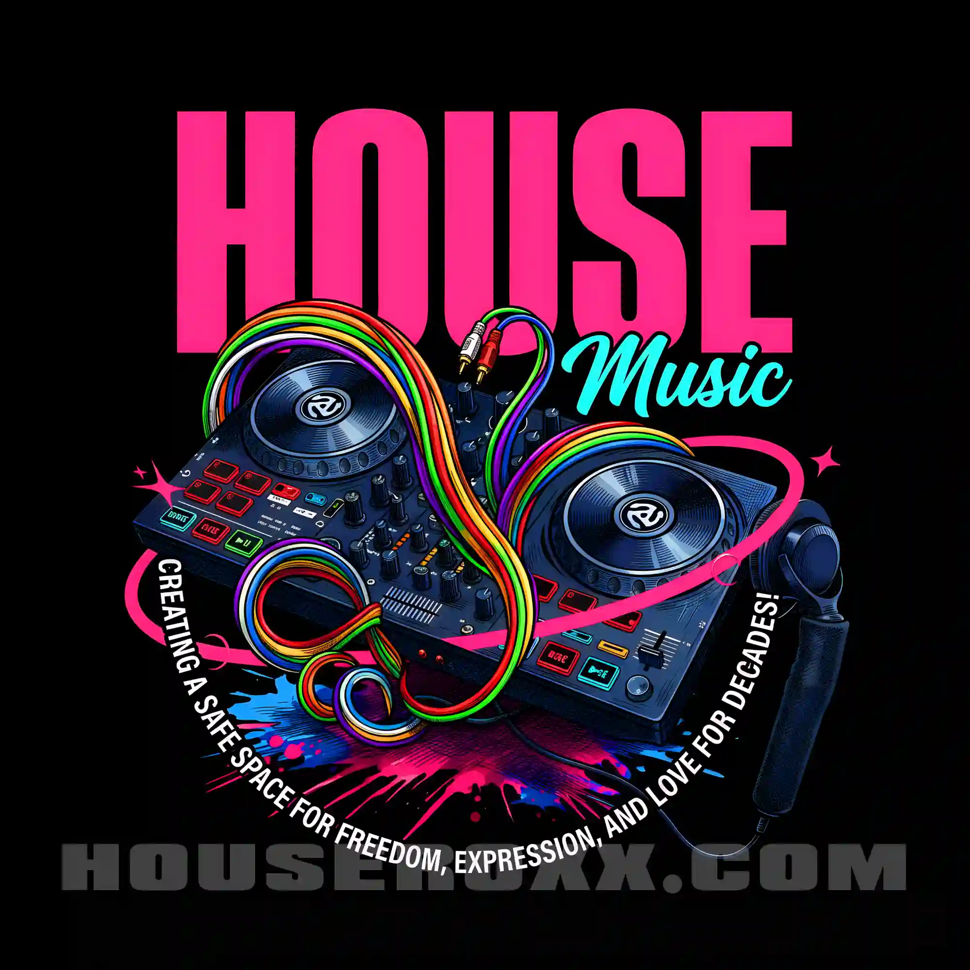 House Music Expression Digital Art Print
