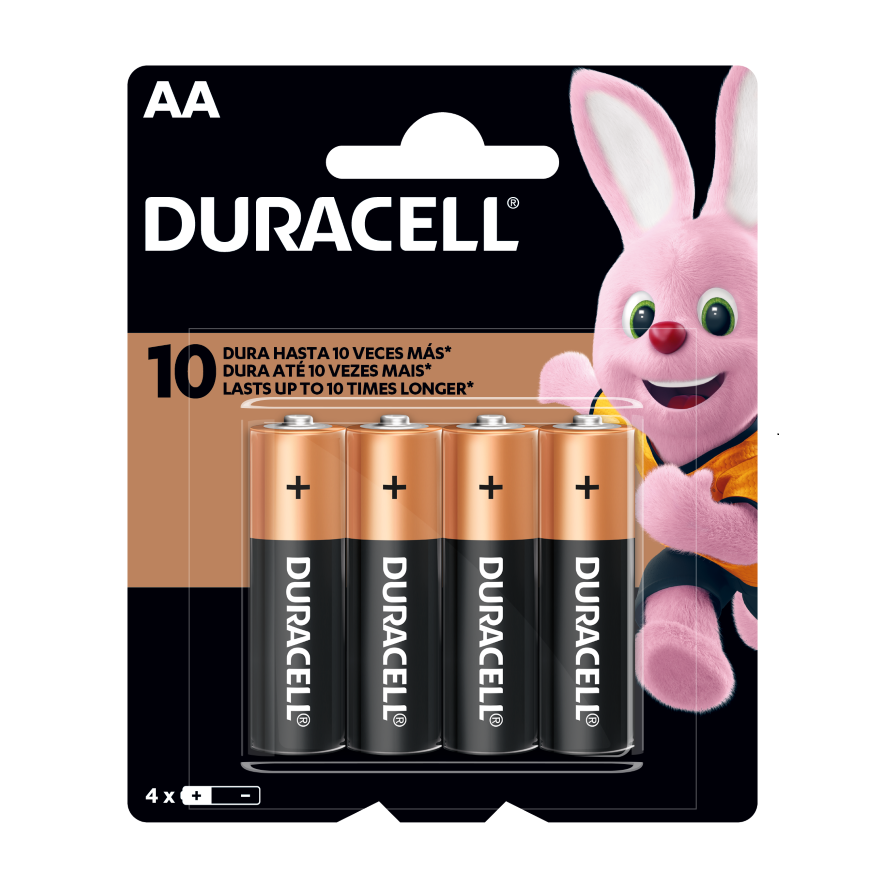Baterías Duracell AA (paquete de 4)