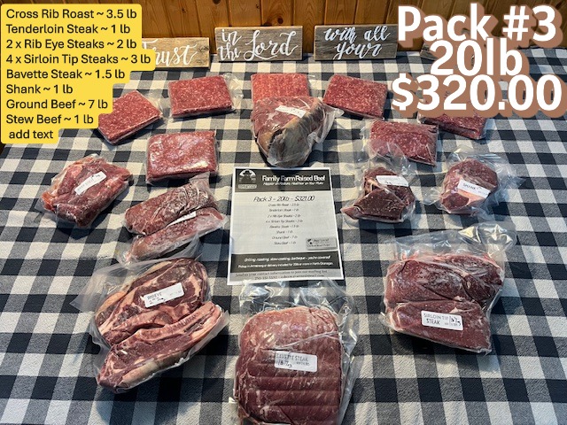 SOLD - Beef Bundle #3 - 20lb