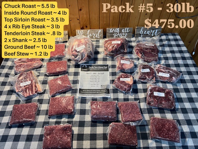 Beef Bundle Family Pack #5 - 30lb
