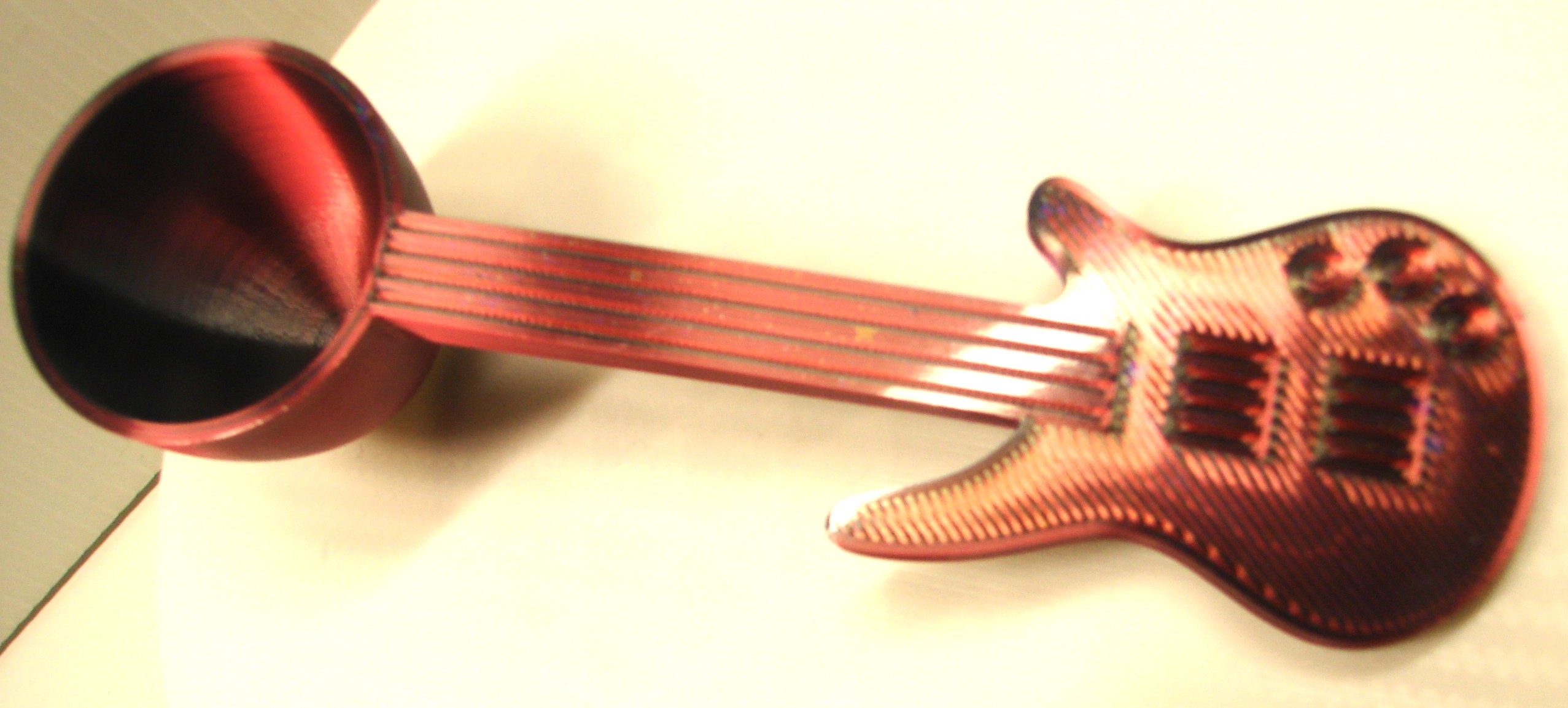 Guitar Coffee-Tea Scoop 2 TBS. with 2 Holographic Color Choices Offered