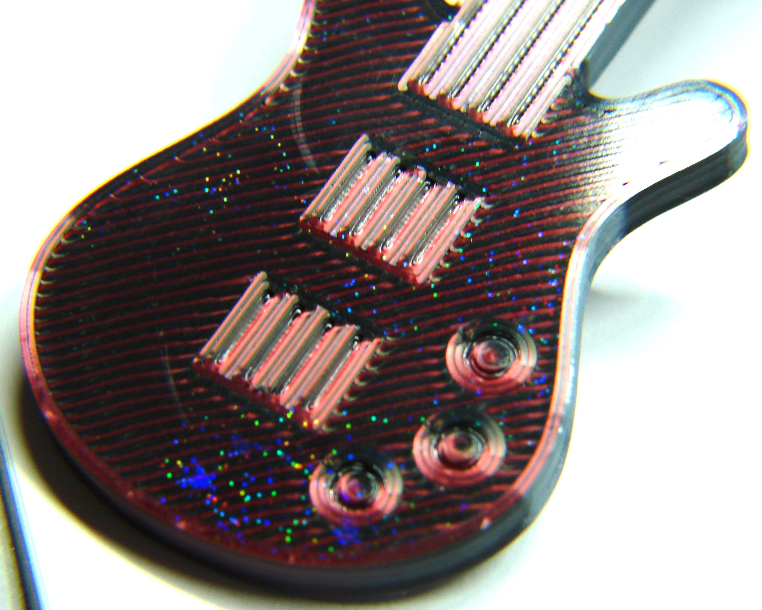 Guitar Coffee-Tea Scoop 2 TBS. with 2 Holographic Color Choices Offered