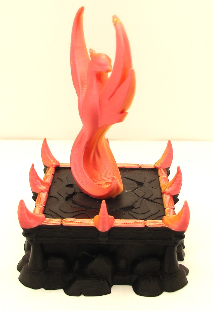 The Phoenix Rises on pedestal Great for office or Gift  