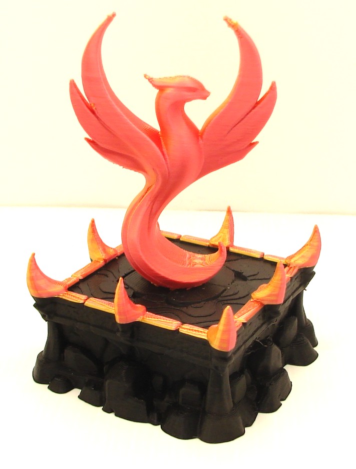 The Phoenix Rises on pedestal Great for office or Gift  