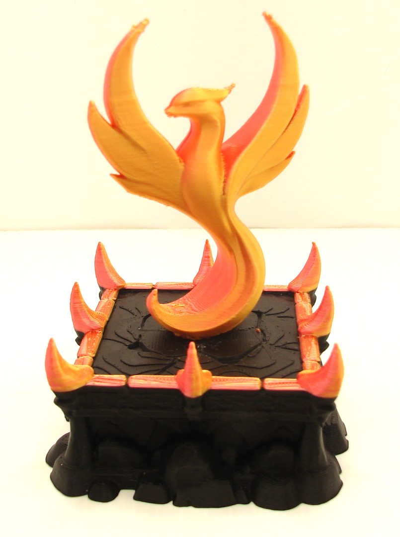 The Phoenix Rises on pedestal Great for office or Gift  