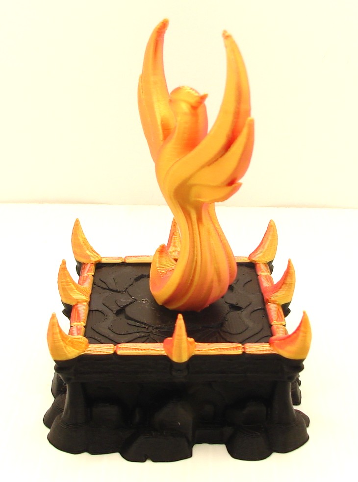 The Phoenix Rises on pedestal Great for office or Gift  