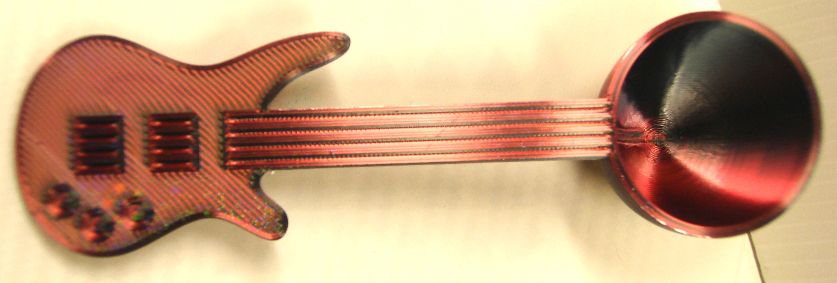 Guitar Coffee-Tea Scoop 2 TBS. with 2 Holographic Color Choices Offered