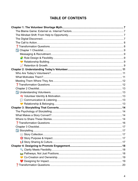 The Volunteer Solution