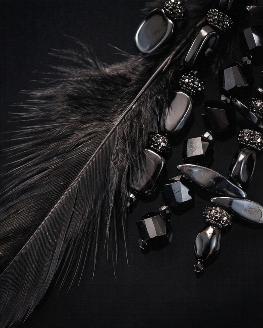 Celestial Night Hawk Ear Cuffs