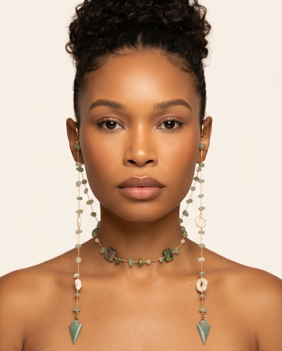 Aventurine Green Halo  (One Piece Set)