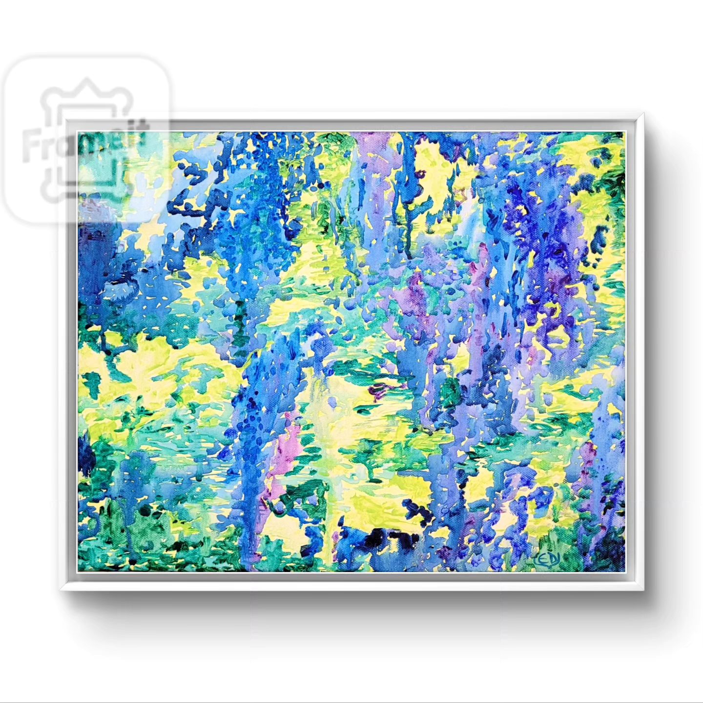 Sous-bois, peinture contemporaine, Eveline David-Valette