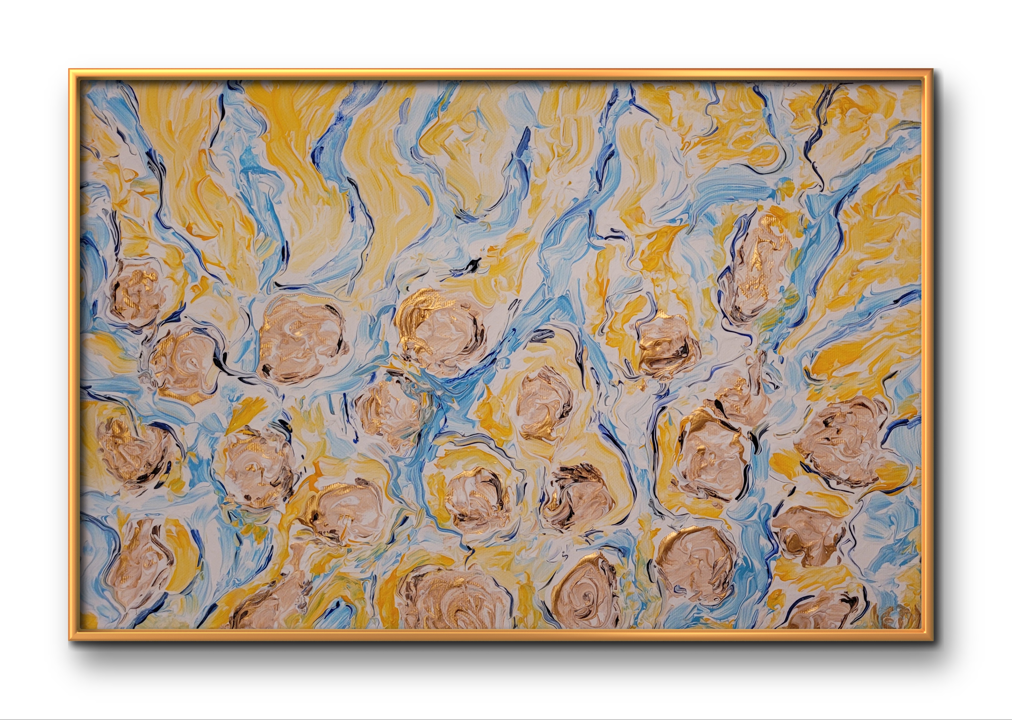 Sable à marée descendante, peinture contemporaine, Eveline David-Valette