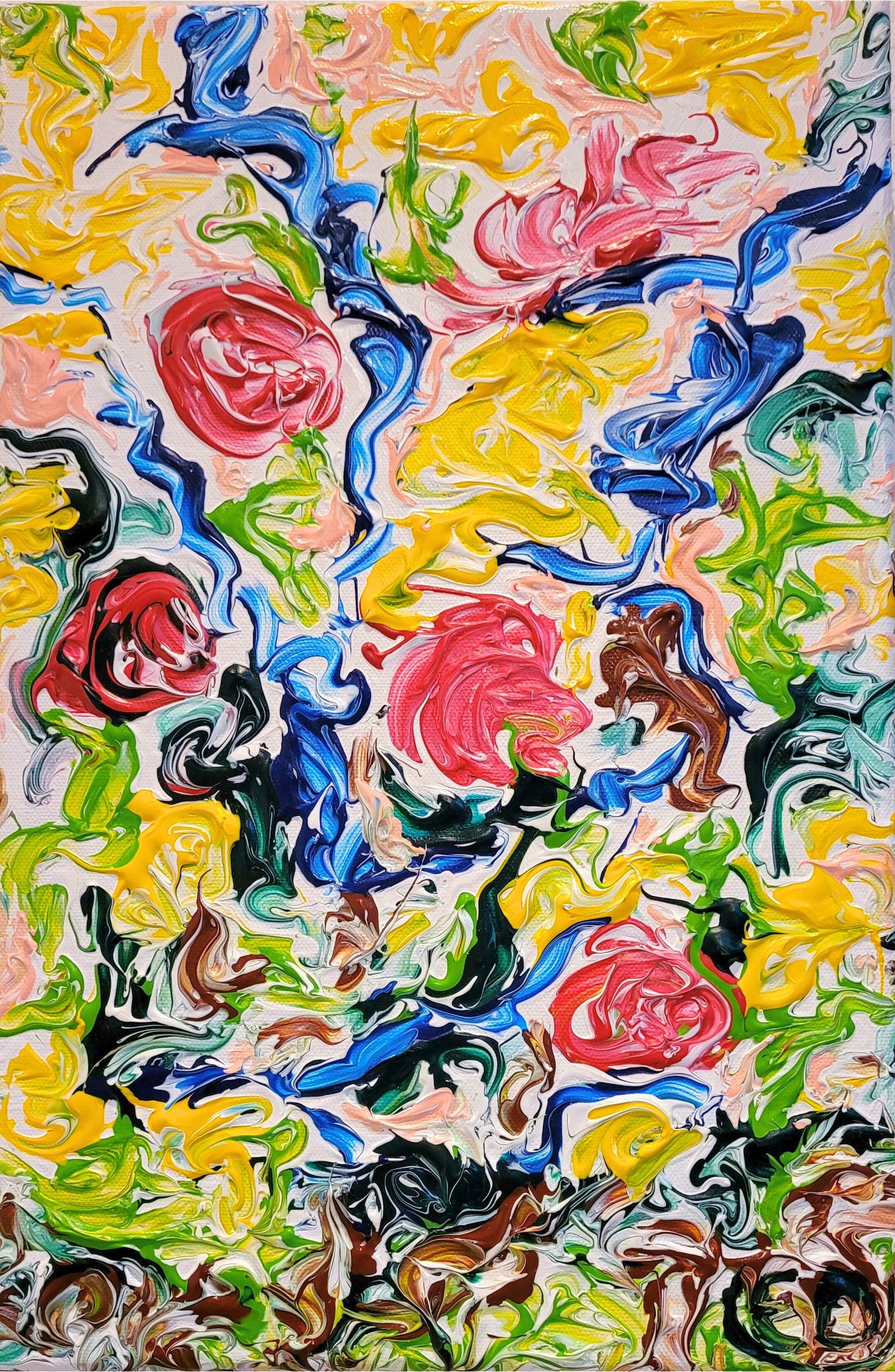 Printemps, peinture contemporaine, Eveline David-Valette