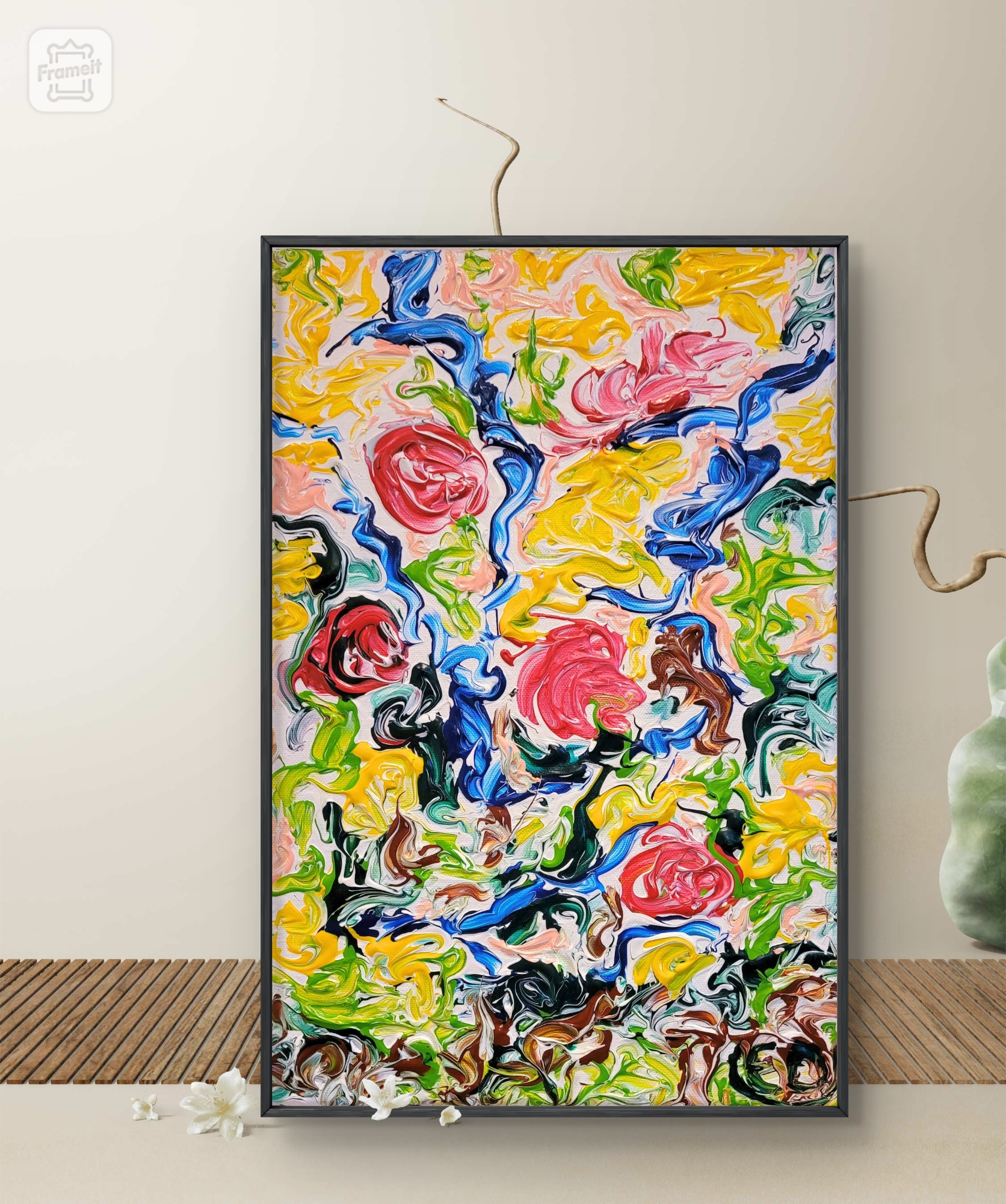 Printemps, peinture contemporaine, Eveline David-Valette