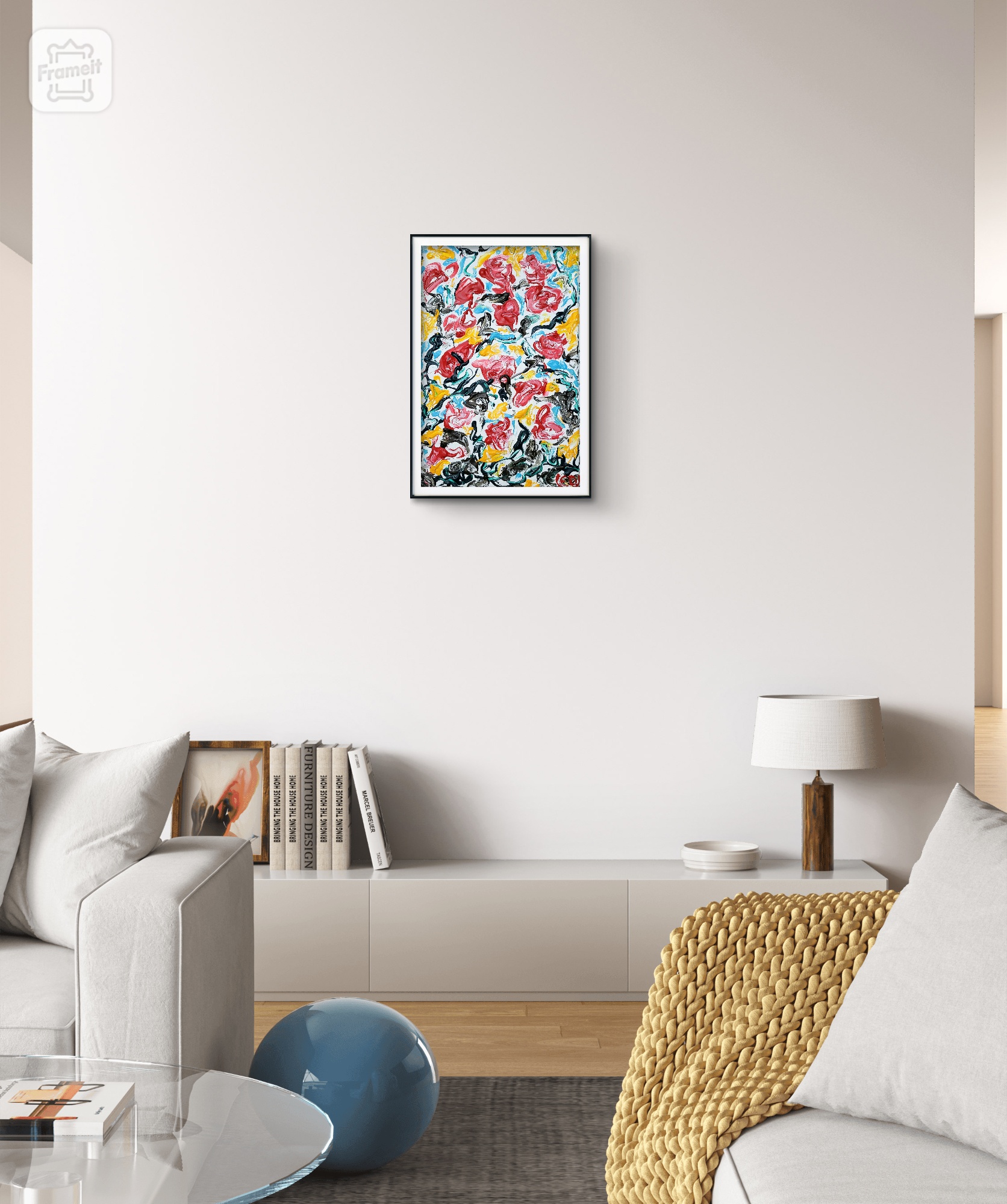 Roses d'hiver, peinture contemporaine, Eveline David-Valette