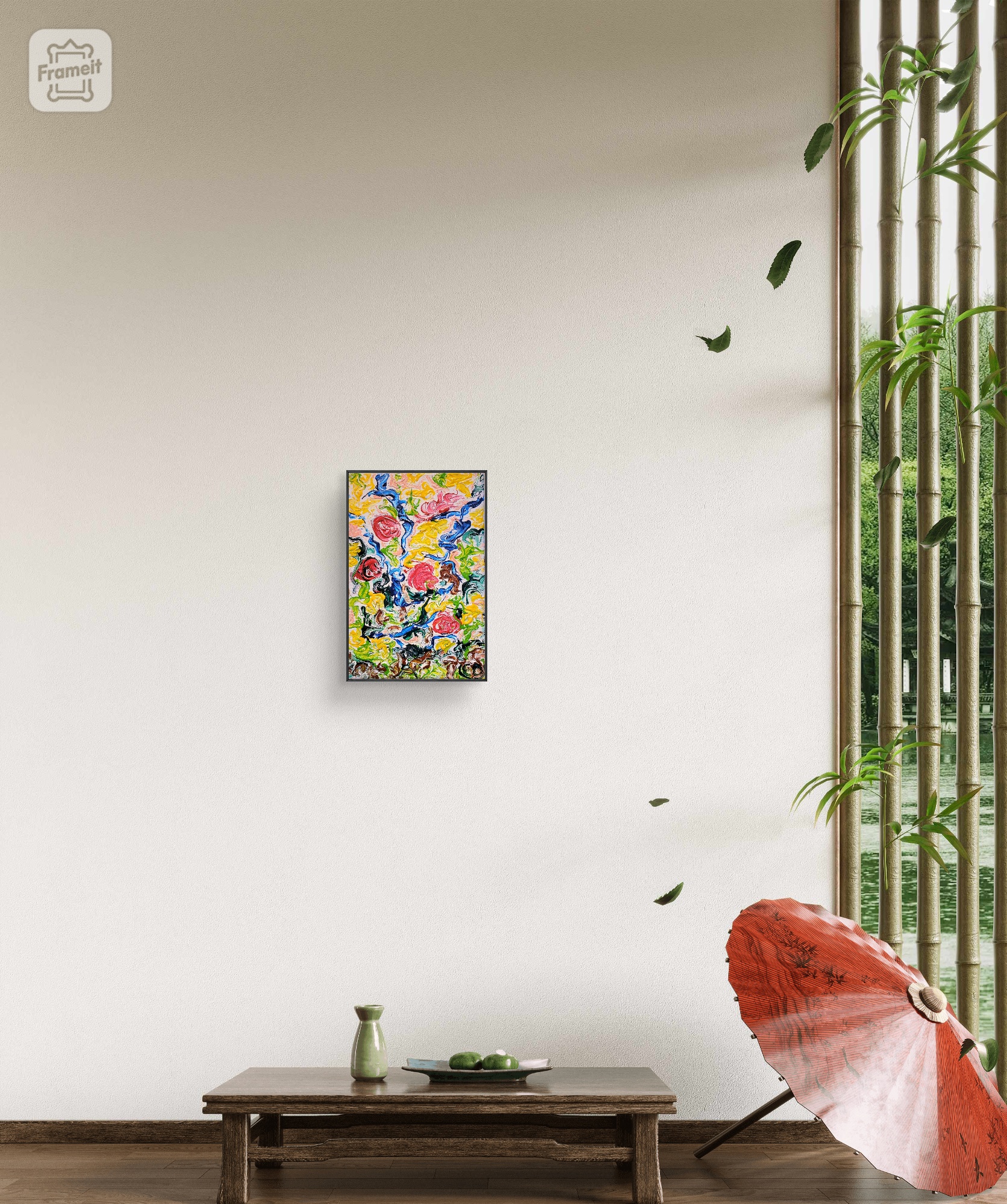 Printemps, peinture contemporaine, Eveline David-Valette