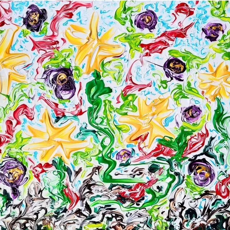 Vivre, peinture contemporaine, Eveline David-Valette