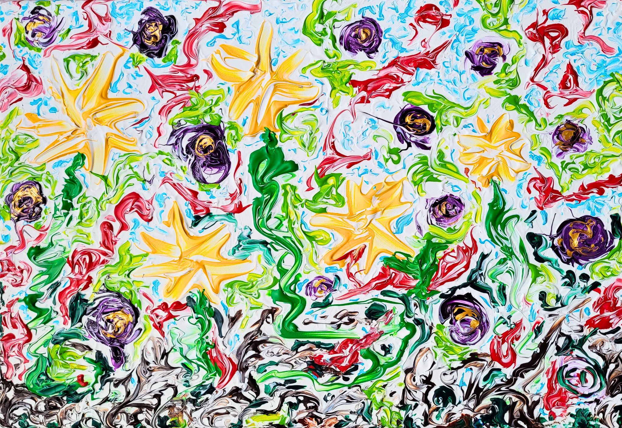 Vivre, peinture contemporaine, Eveline David-Valette