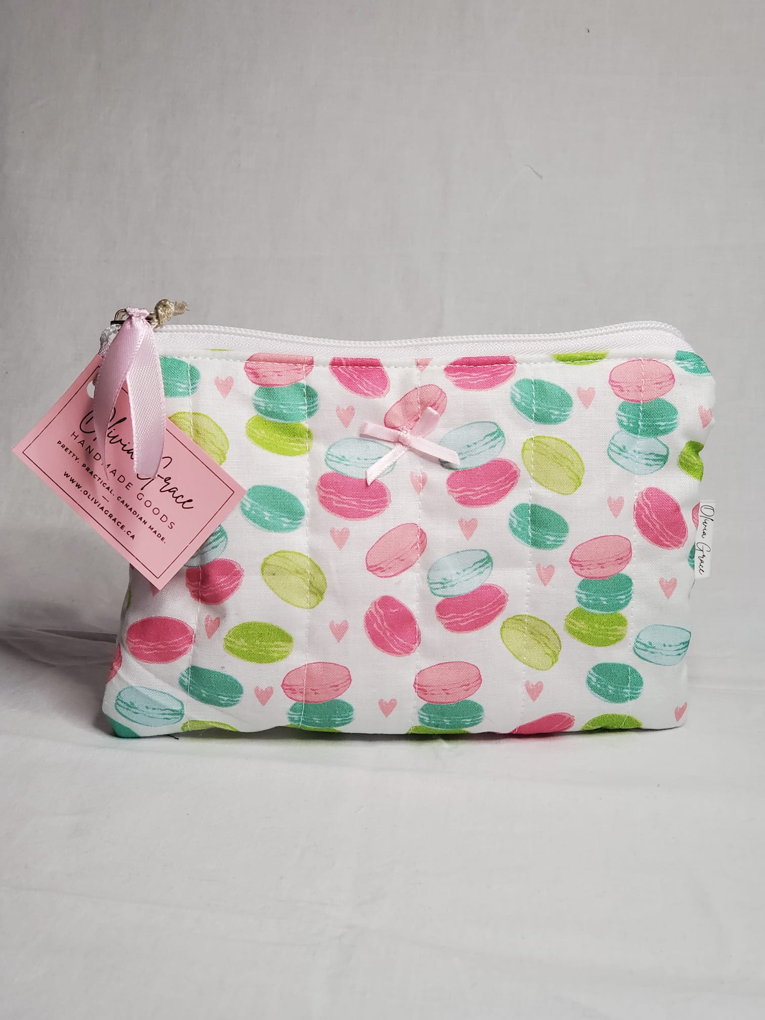 Sweet Love Macaron Print Pouches