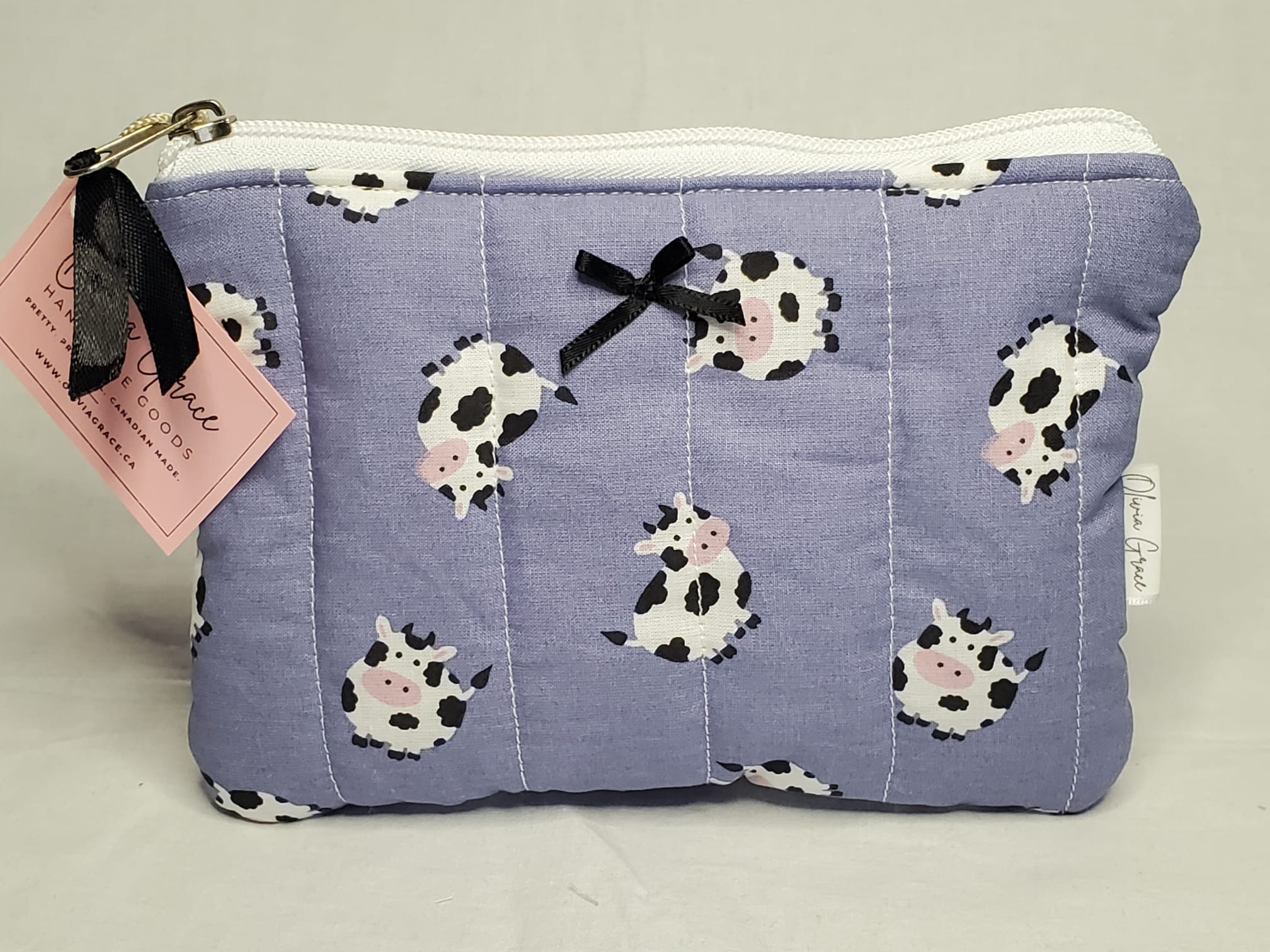 Mooo-dy Quilted Pouch Set