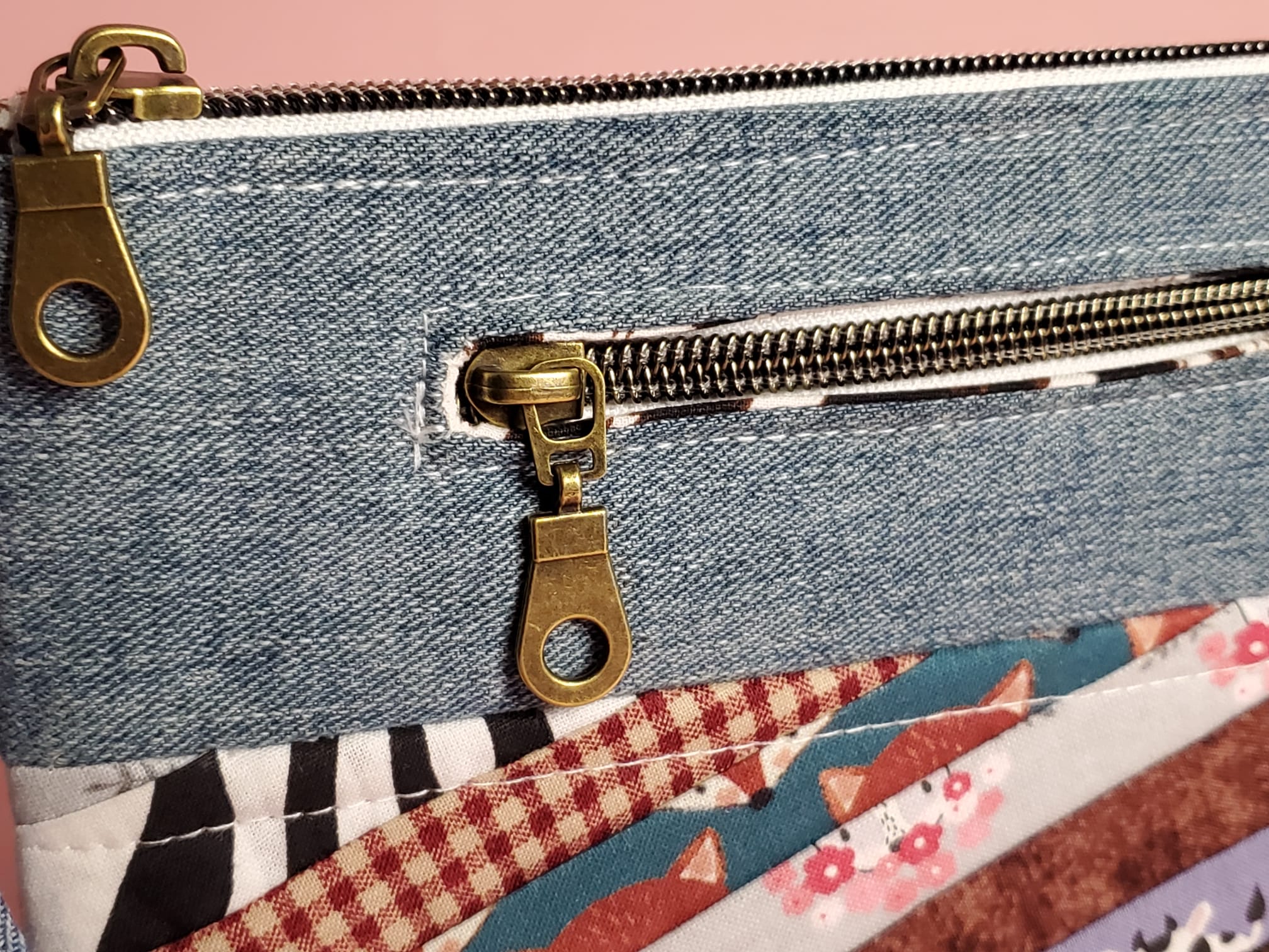 Zoey Patchwork Phone Pouch