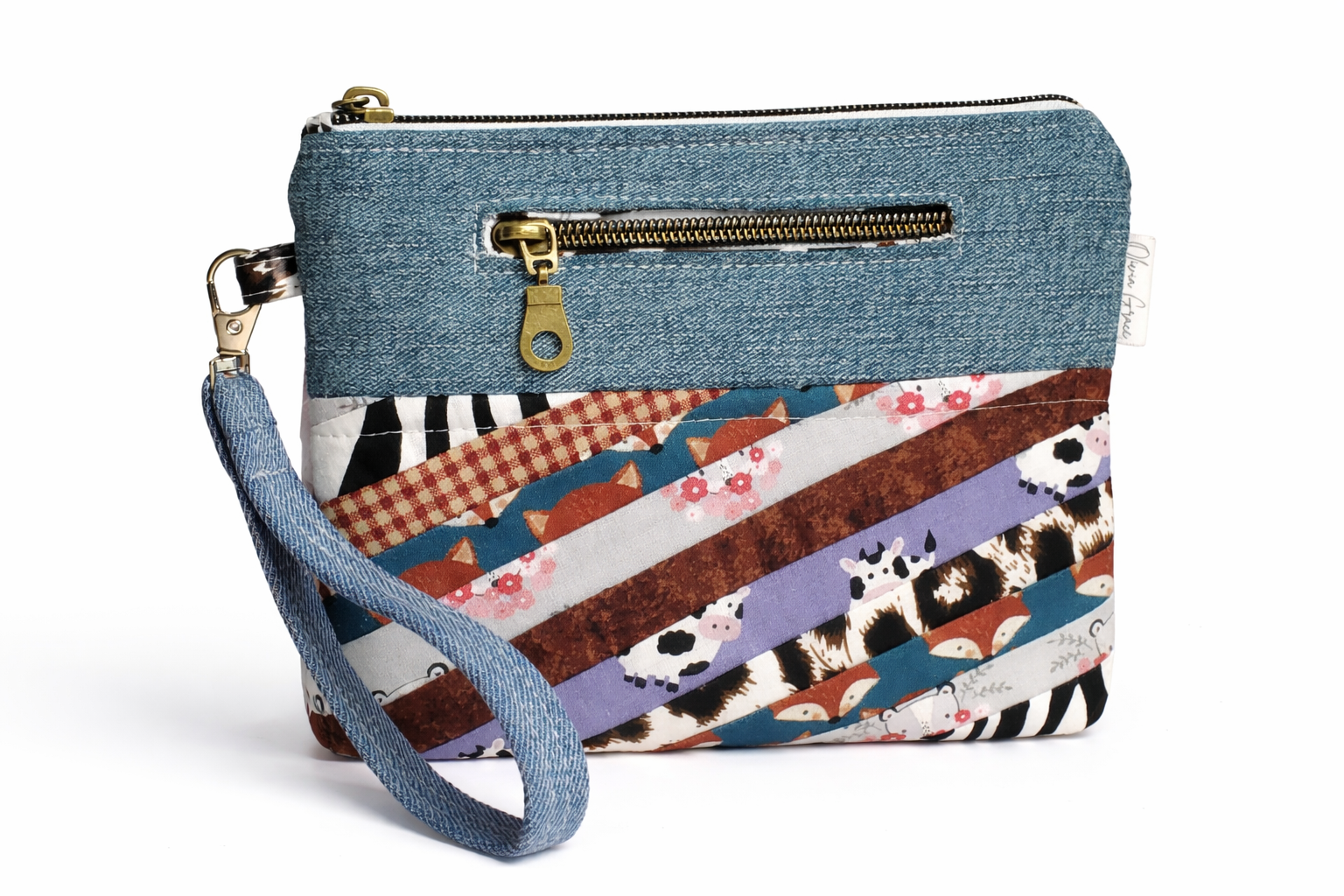 Zoey Patchwork Phone Pouch