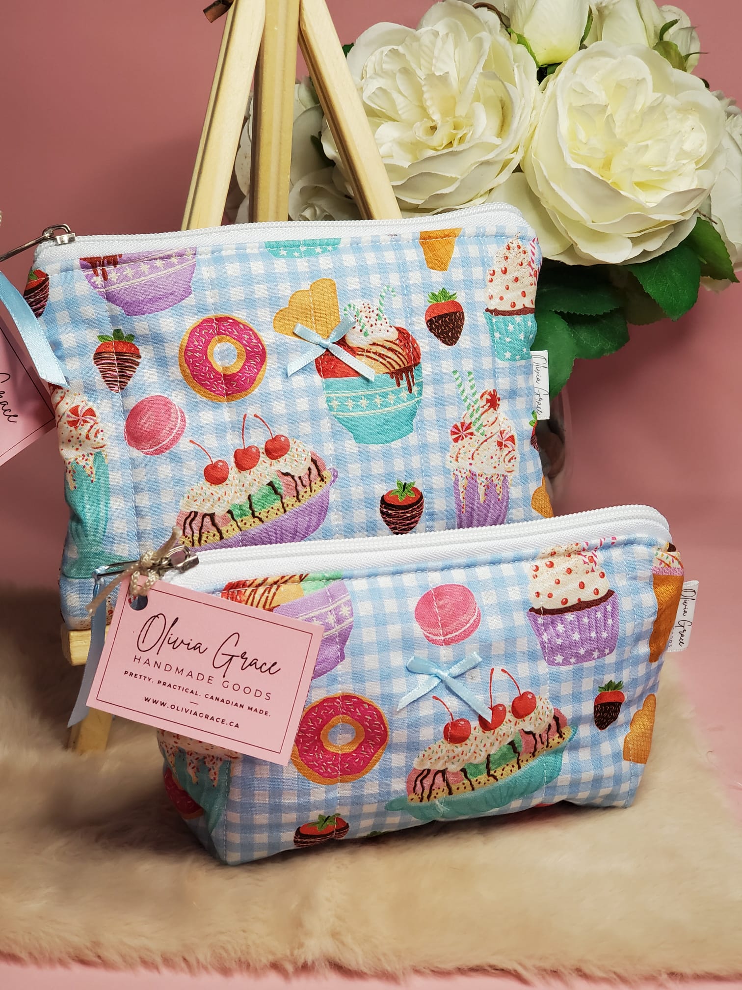 Milkshake Zippered Pouches