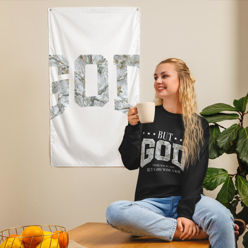 "But God" There Was No Way But God Made a Way Sweatshirt