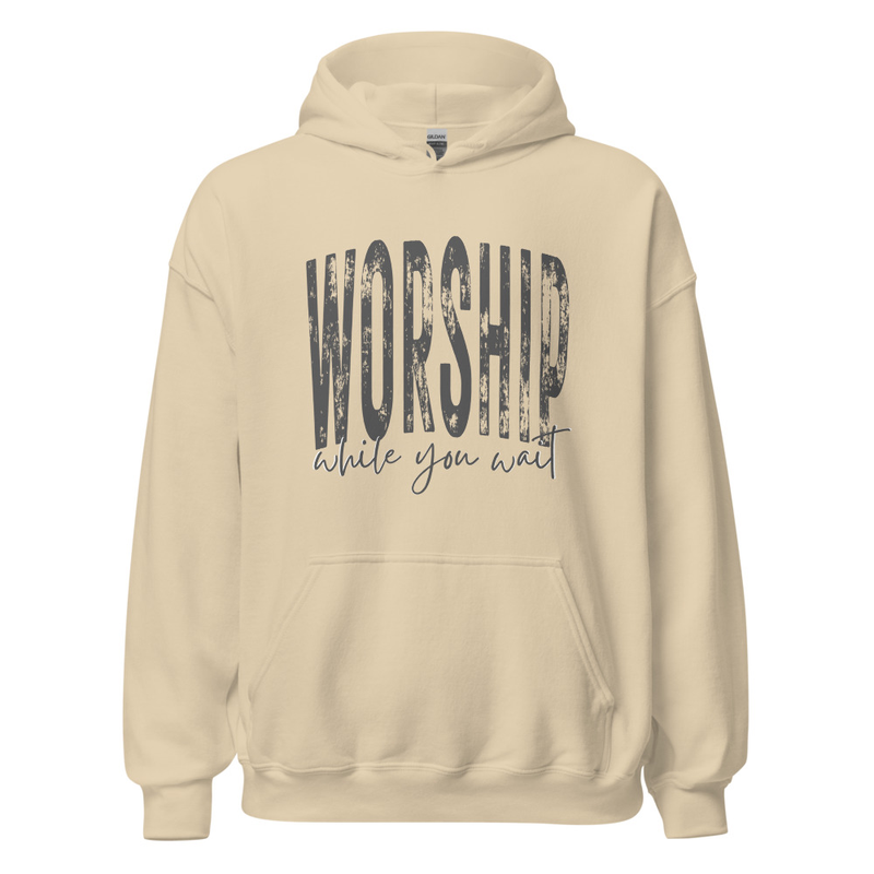 Worship While You Wait Hoodie