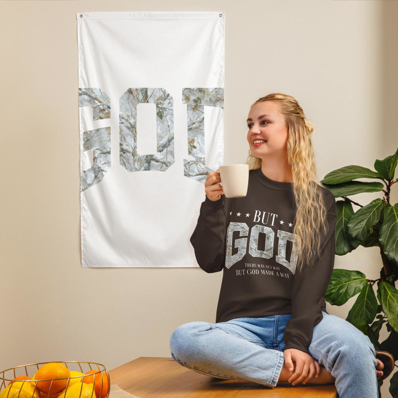 "But God" There Was No Way But God Made a Way Sweatshirt