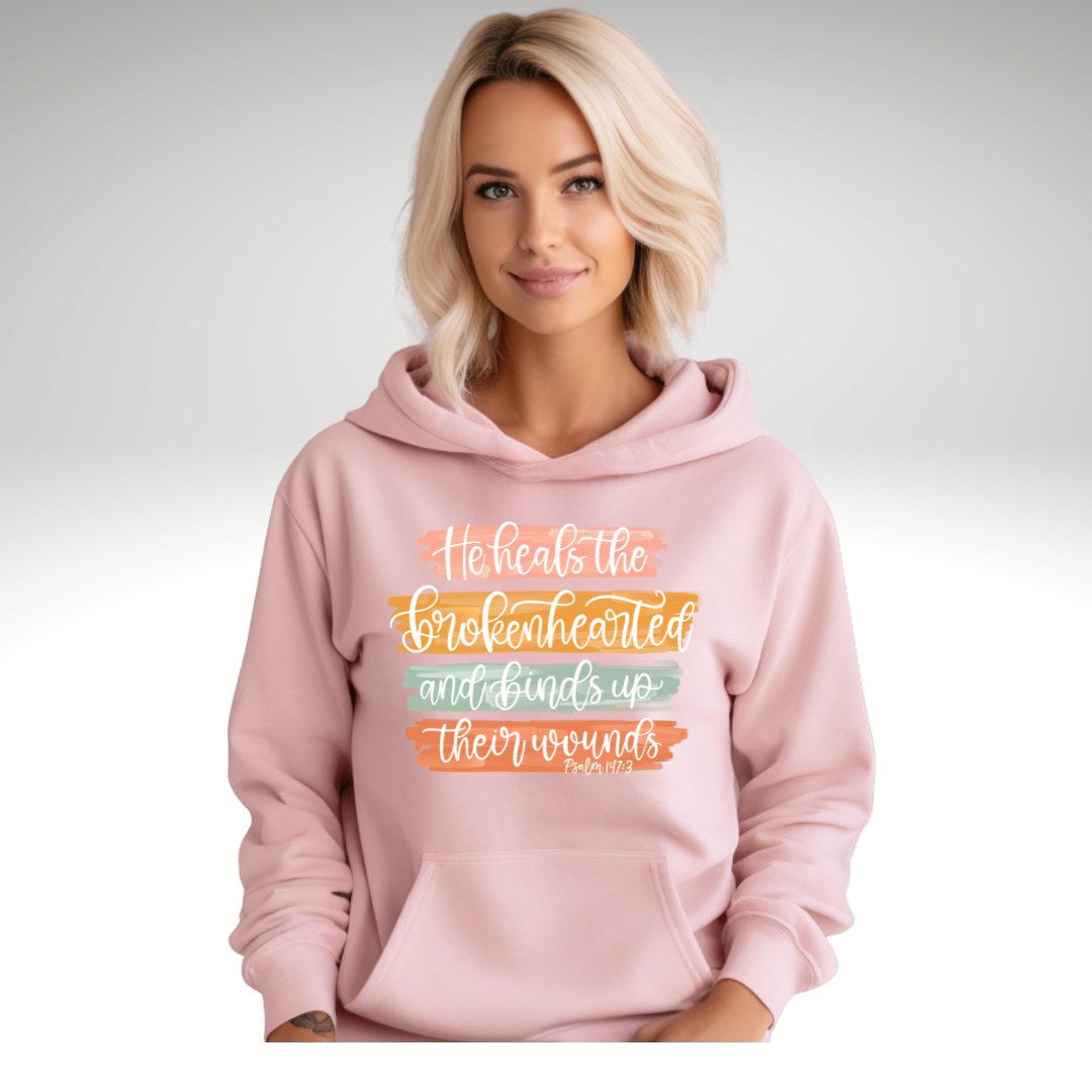 He Heals The Brokenhearted Hoodie