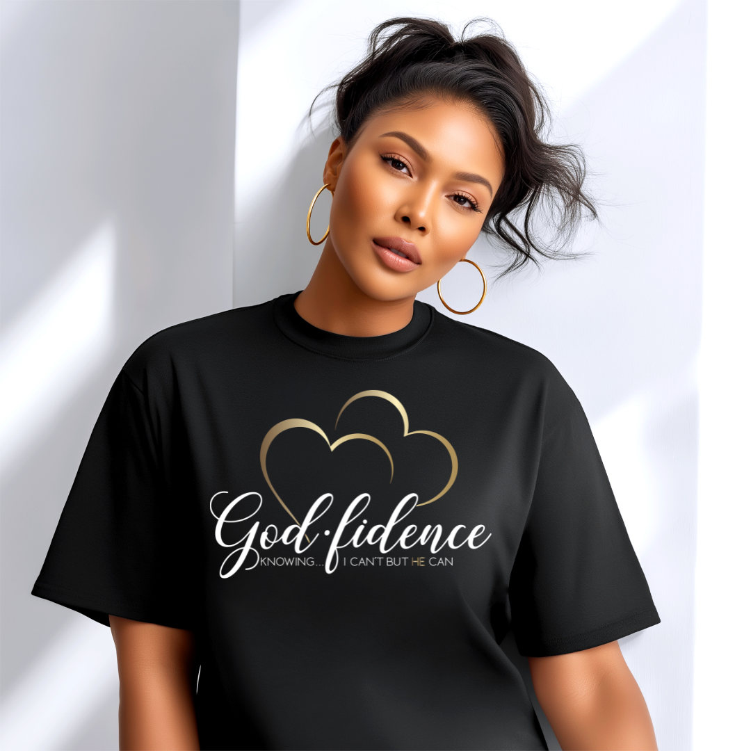 God-fidence Black T-Shirt