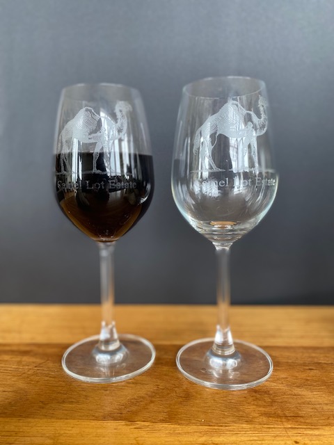 Camel Lot Estate Wine Glasses