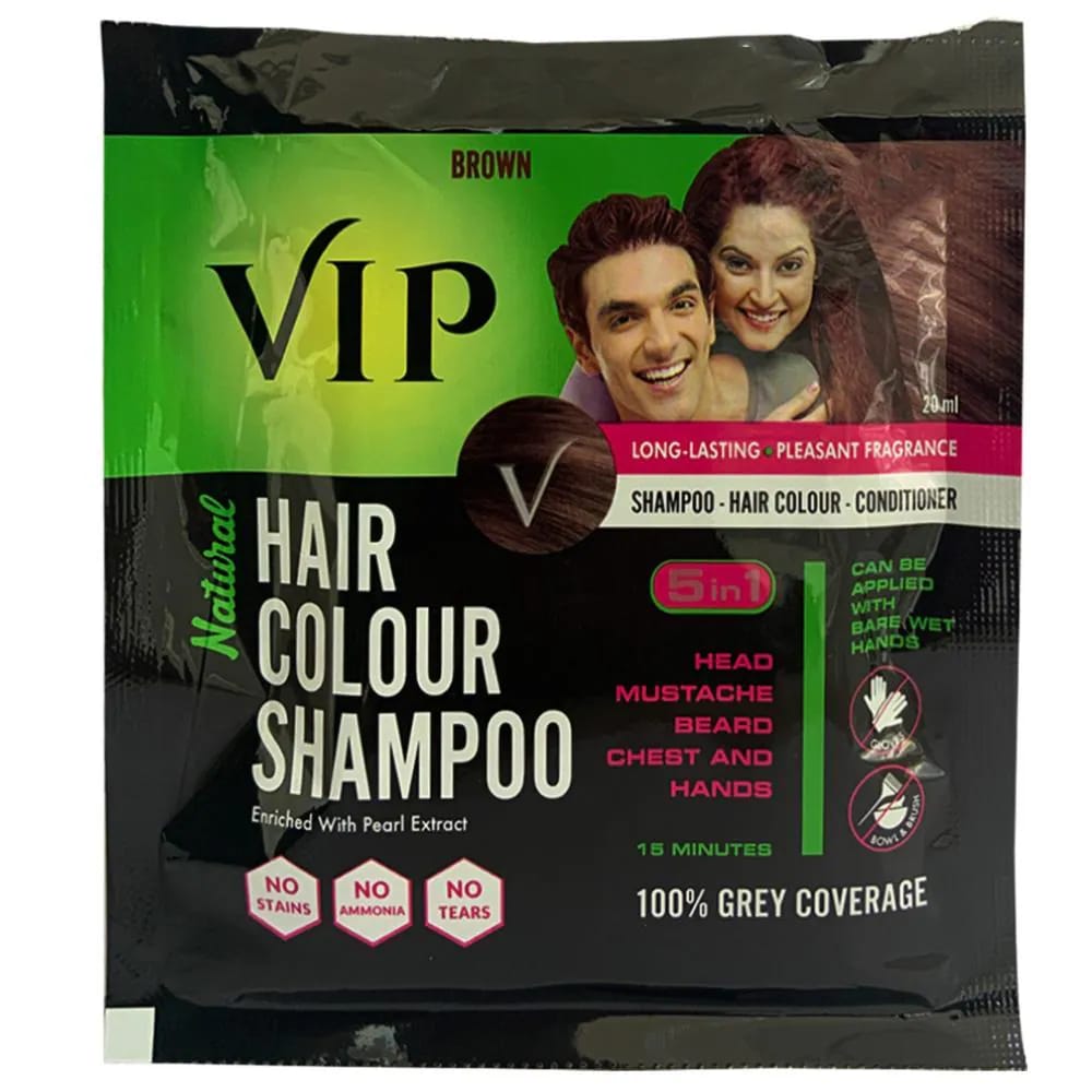 VIP Hair Colour Shampoo (Brown)