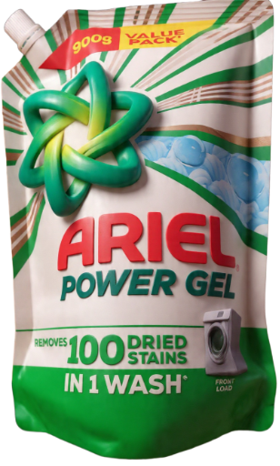 Ariel Power Gel 900g front  load