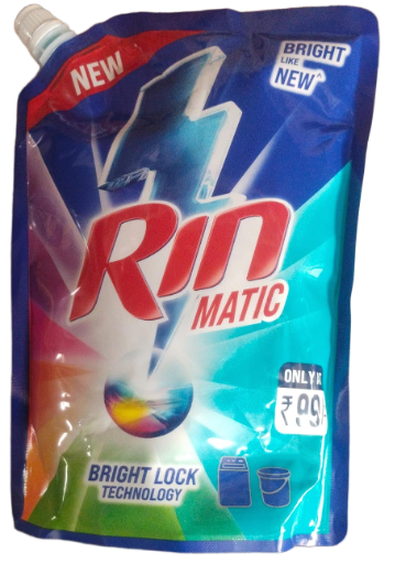 Rin Matic Liquid Detergent, 1 L ; MRP: ₹99 