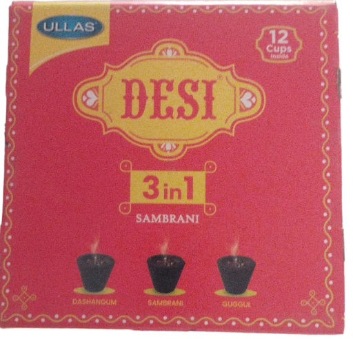 Desi 3-in-1 Sambrani Cups