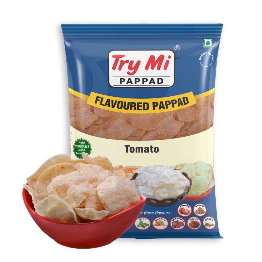 Try Mi Flavoured Pappad Tomato  500G
