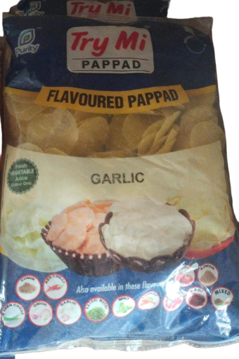 Try Mi Garlic Flavoured Pappad 500 G
