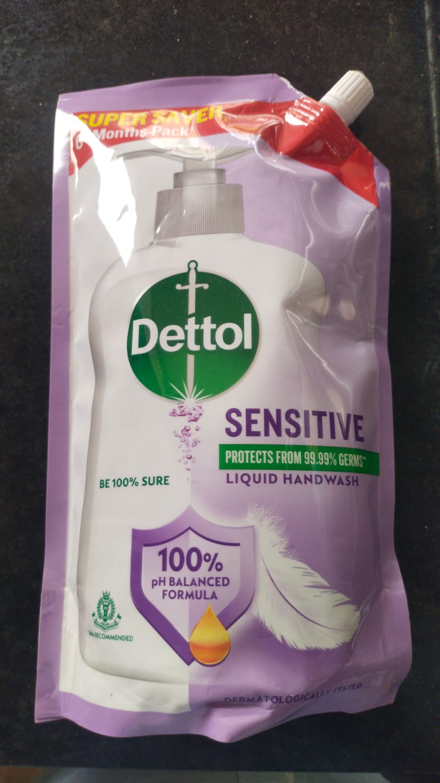 Dettol Liquid Hand wash Refill, Sensitive, 675ml 