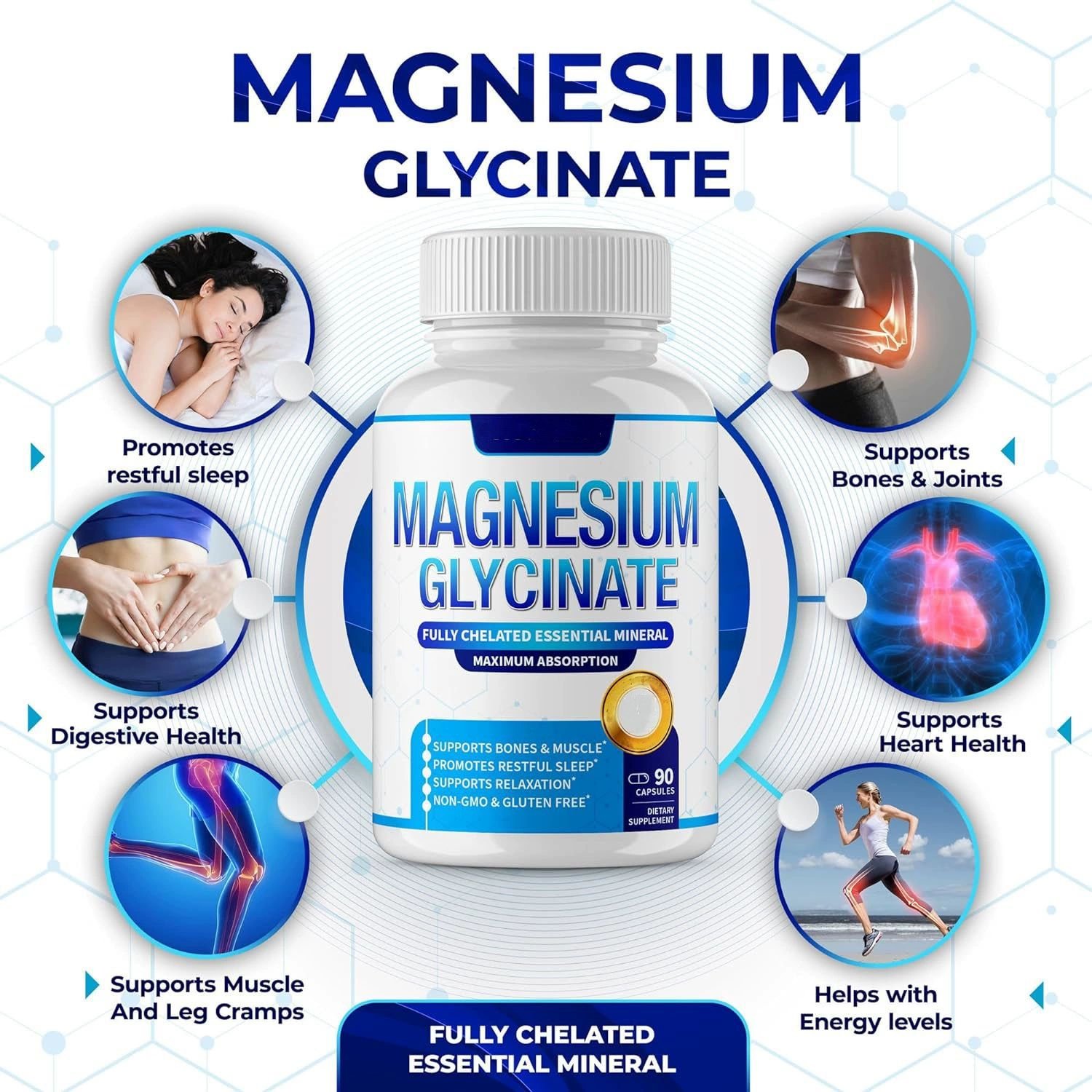 Glycine magnesium composite capsule W