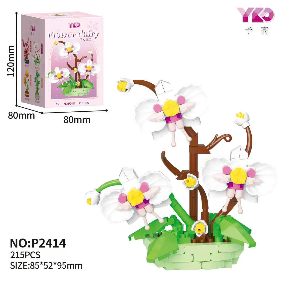 Lego Hoa Nghệ Thuật Lắp Ráp DIY Mini – Decor Bàn Làm Việc, Kệ Sách Phong Cách Á Đông