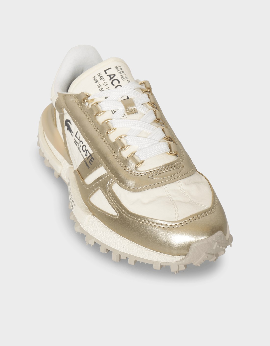 Lacoste Gold-Trimmed Sneaker