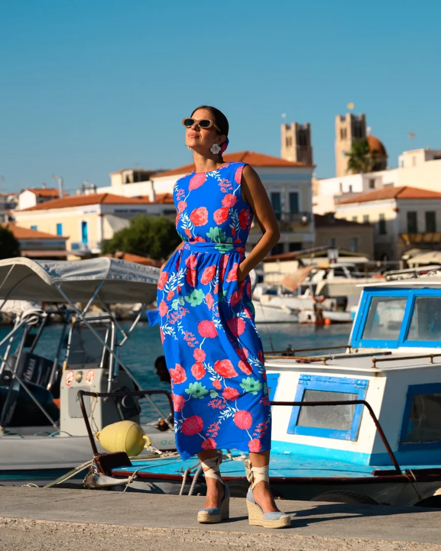 So bohemian Veta Dress (Blue)