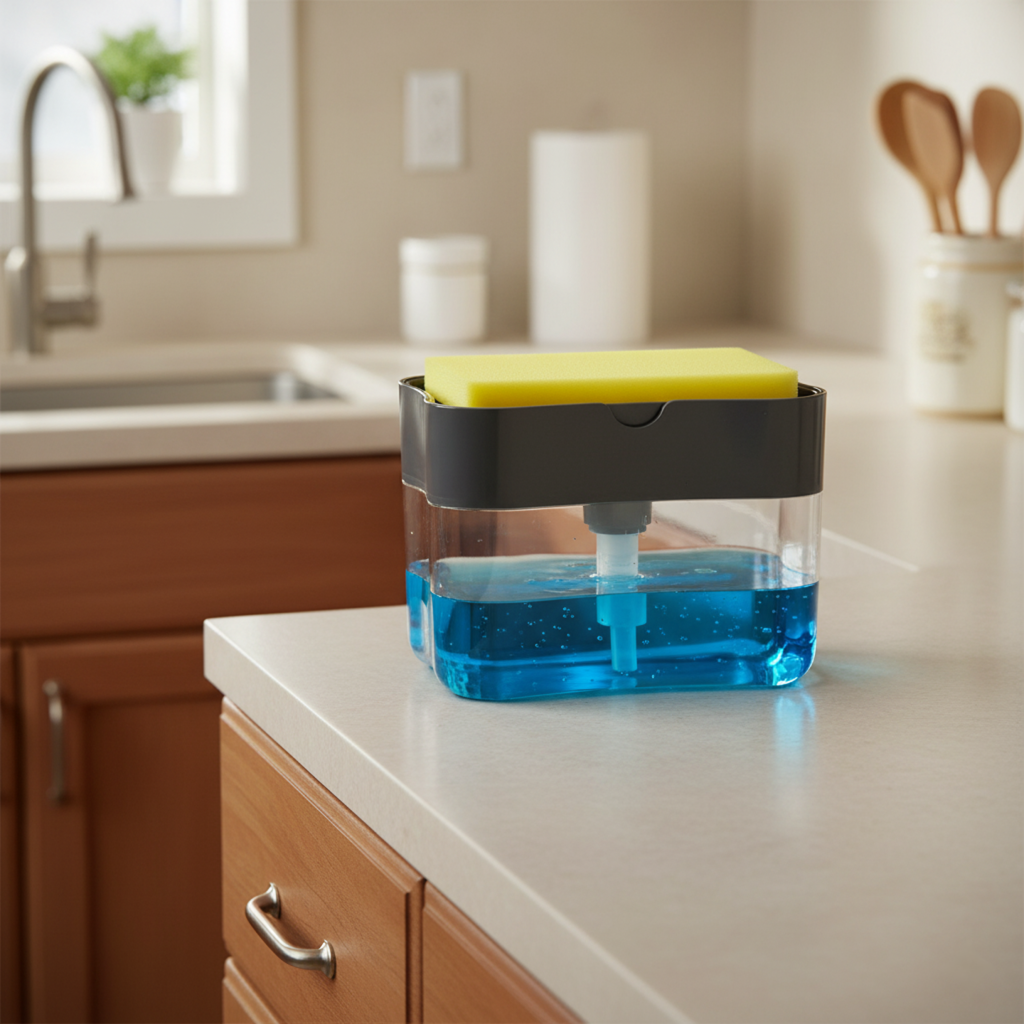 smart soap dispenser pump with free dish liquid