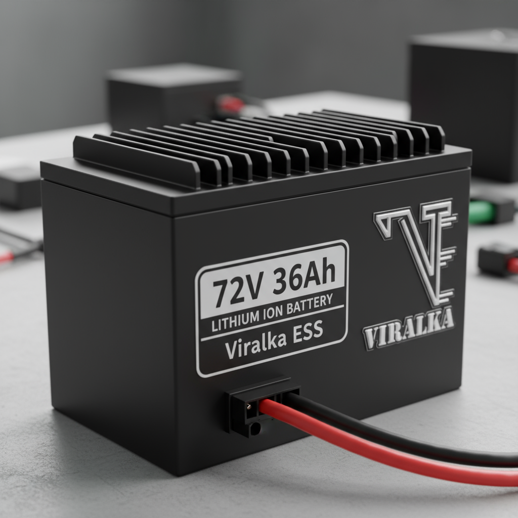 VIRALKA 72V 36Ah Lithium Ion Battery