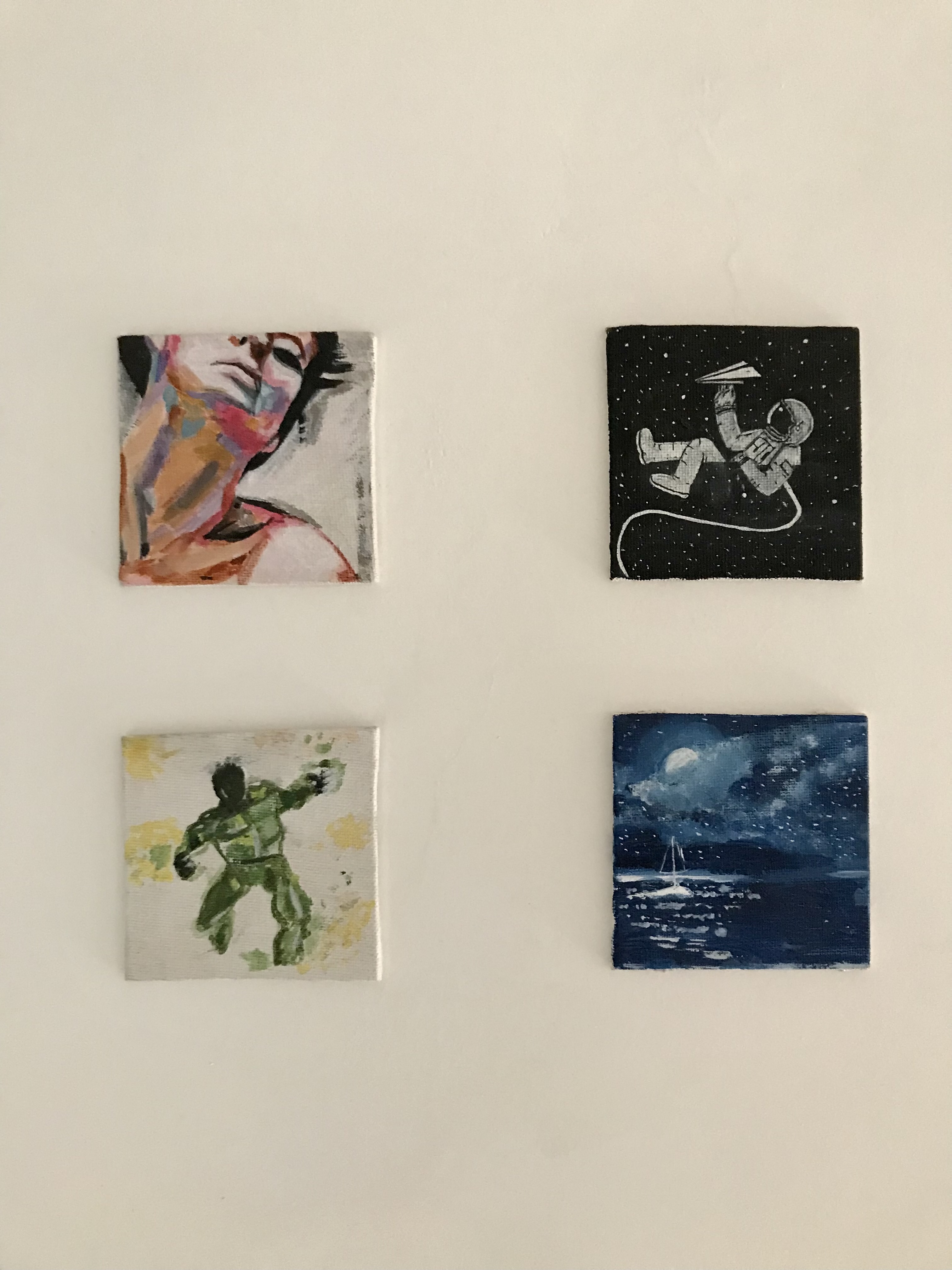 Miniature Art Prints Set