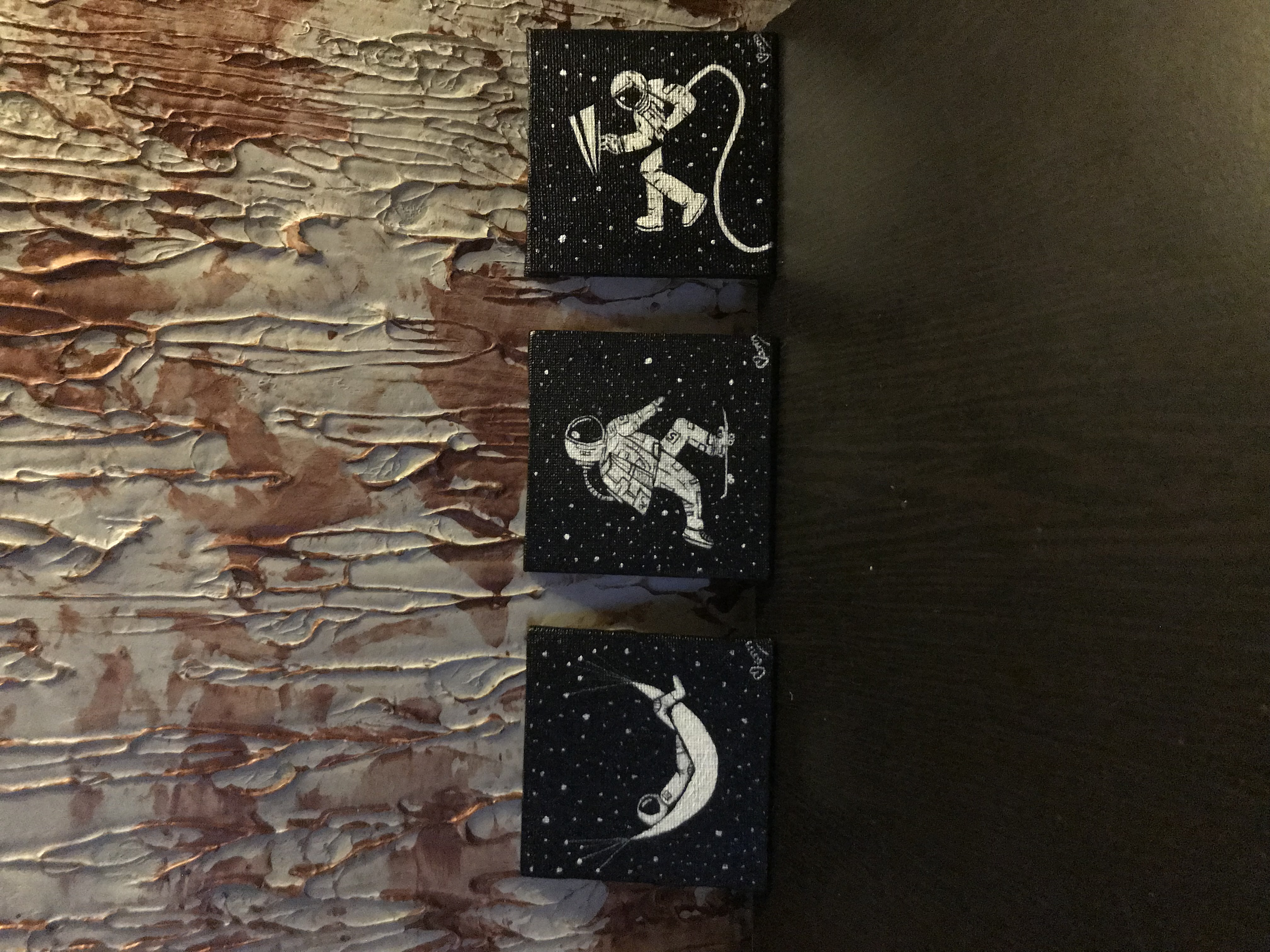 Astronaut Art Canvas Set