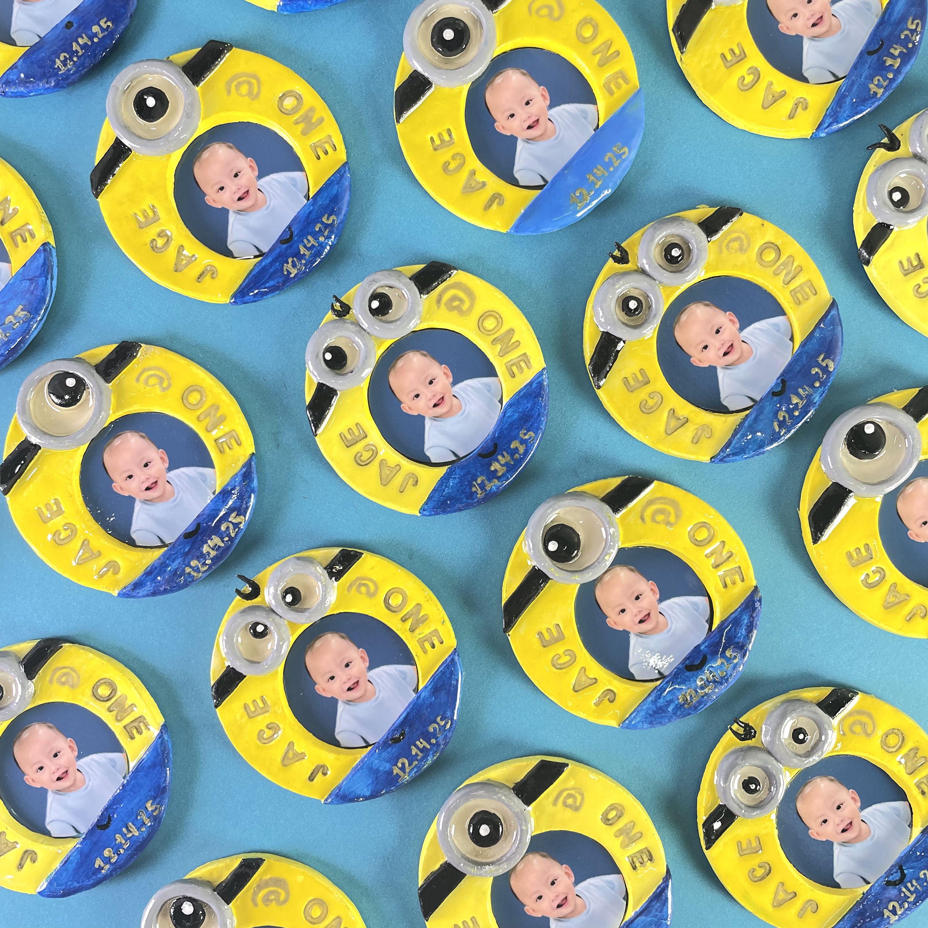 Clay Ref Magnet Souvenir – Personalized Refrigerator Magnet for Weddings, Birthdays & Special Events