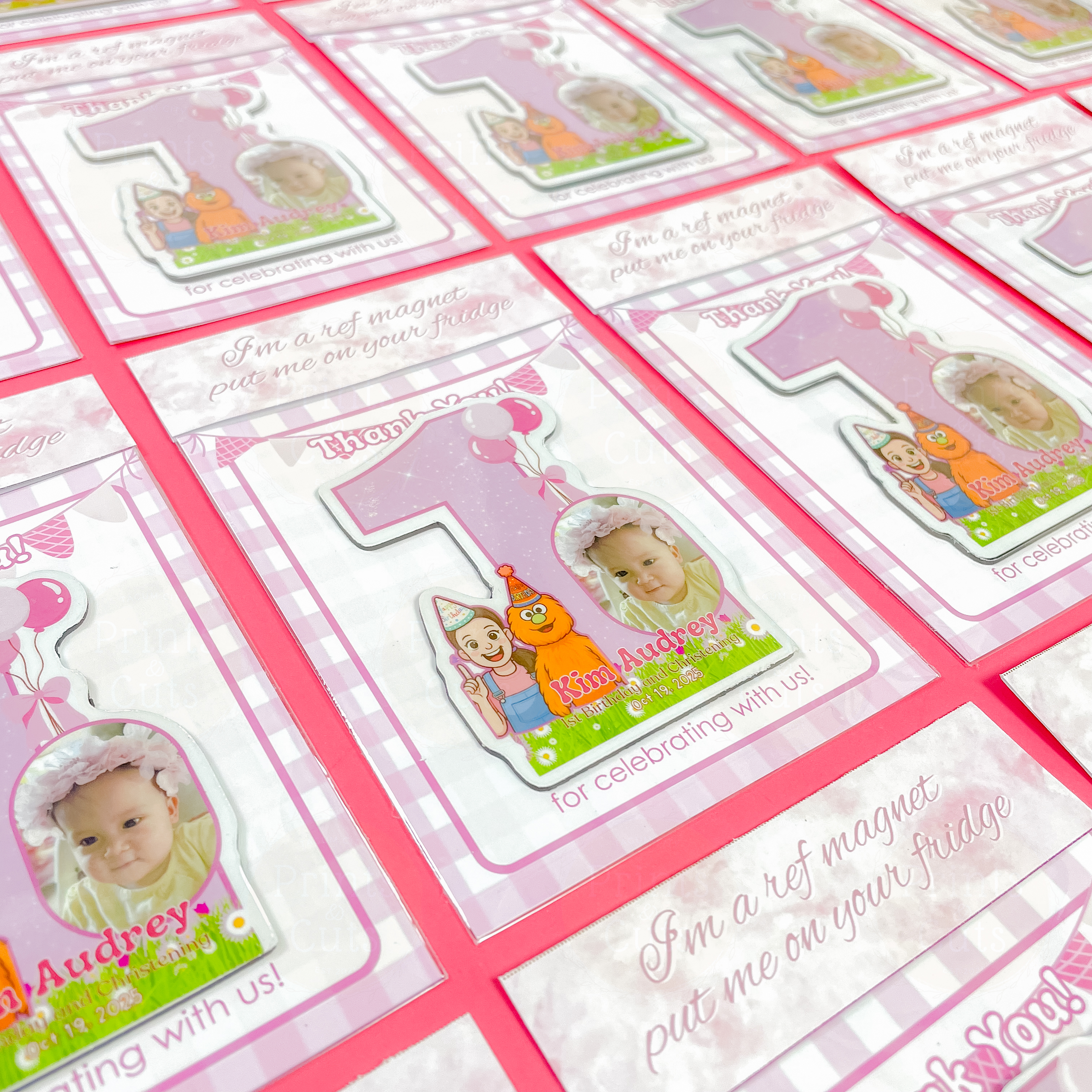 Number Cut Ref Magnet Souvenir | Custom Number-Shaped Photo Magnet